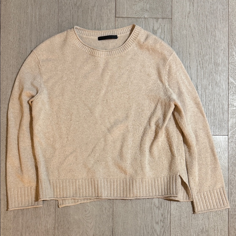 Jenni Kayne Cream Crew Neck Sweater